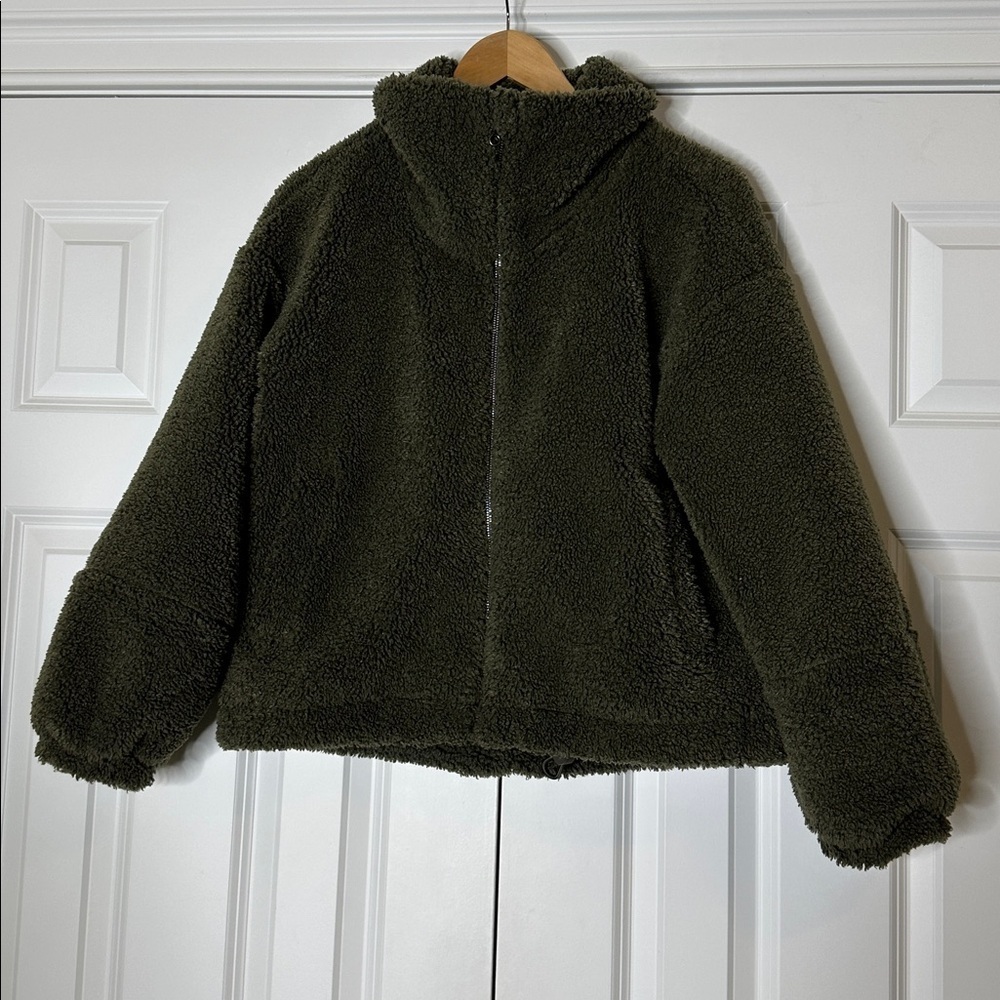 LULULEMON CINCHABLE FLEECE ZIP UP JACKET Sz8 Excellent
